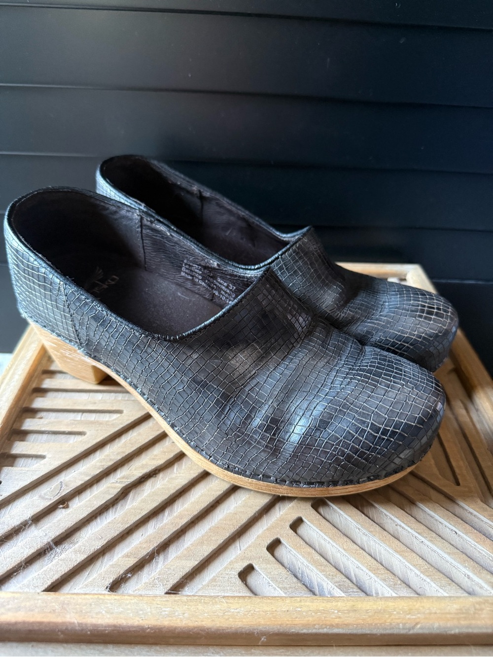 Dansko Women's Textured Slip-On Clogs